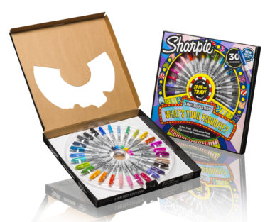 Sharpie spin tray