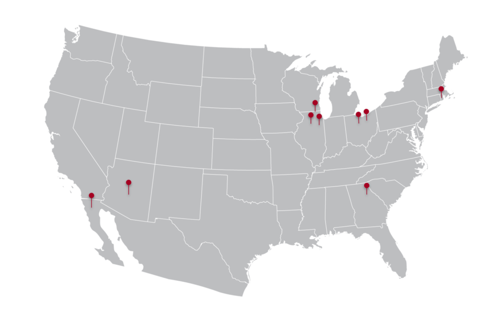 Rohrer Locations Map